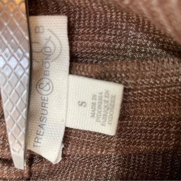 Nordstrom Treasure & Bond Brown Plaid Pants Corpcore Academia Womens Size Small - Picture 9 of 12